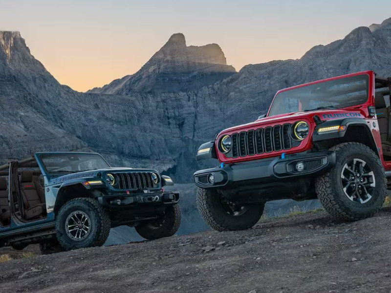 Jeep Wrangler Lined up
